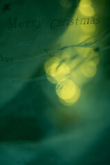 Vertical view with the text "Merry Christmas"