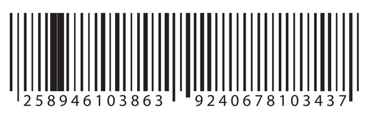  Simple barcode icon, barcode scratched vector illustration , barcode icon for selling, shopping etc.