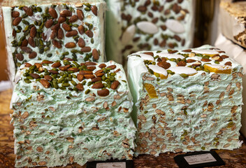 Grasse, France - Juni 17, 2025: Sweet and delicious artisan nougats from Grasse. France