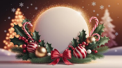 hires for Christmas background new year and presentation 16 9 size with items flower and decoration with gifts, accessories and colored balls 
