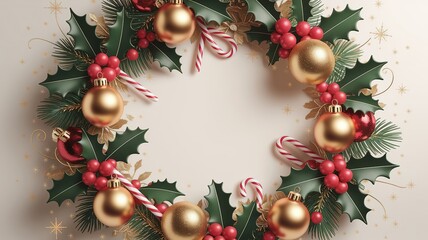 hires for Christmas background new year and presentation 16 9 size with items flower and decoration with gifts, accessories and colored balls 
