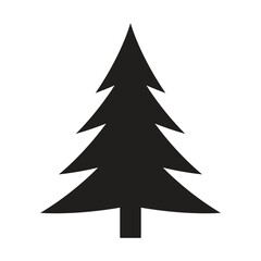 Minimalist Hand Drawn Christmas Tree Silhouette Vector Artwork For Winter Holiday Design