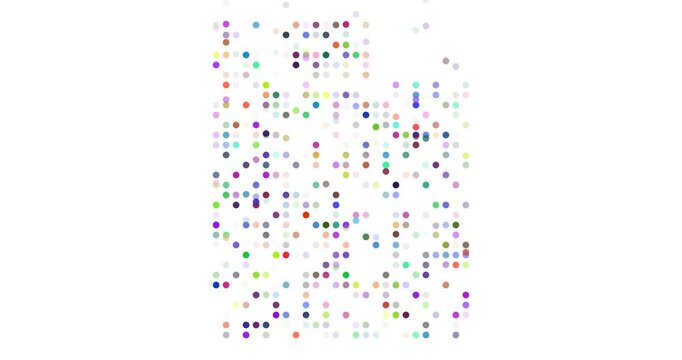 Generating the Map of Utah with Falling Digital Circles