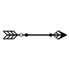 Indian tribe single arrow spot design