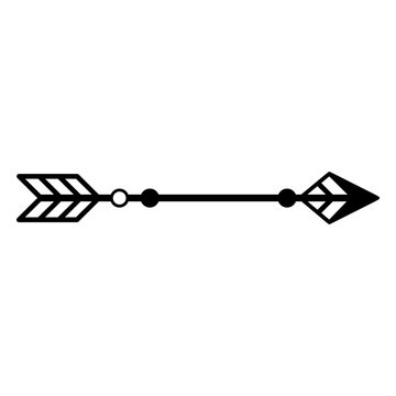 Indian tribe single arrow spot design