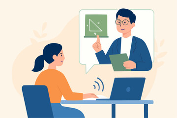 Online Tutor Vector