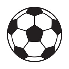 Fototapeta premium Soccer Ball Icon on White Background