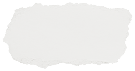 Cloud Dancer color of year 2026. Torn piece of textured lofty white paper isolated with copy space