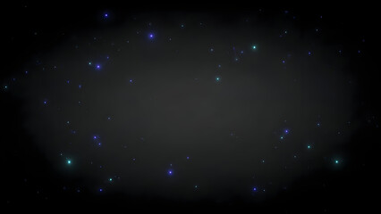 Fototapeta premium Stealth black smooth gradient with minimal glowing particles.
