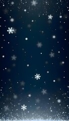 Fototapeta premium Winter Snowfall A Season of Quiet Beauty