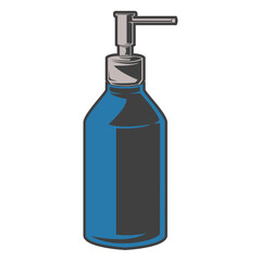 Soap pump bottle illustration