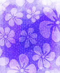 Hand-Painted Floral Watercolor Background &ndash; Soft Layered Flower Illustration