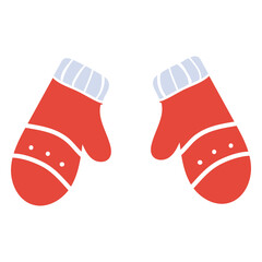 Winter mittens flat mittens flat