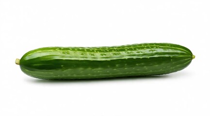 cucumber, fresh, green, on a white background. For menu design, advertising of culinary products, chefs, salads, healthy food