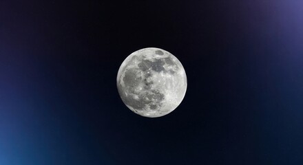 Fototapeta premium Full Moon Night Sky Background.