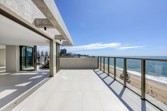 Luxury oceanfront penthouse apartment with sea view in Praia Brava, Itajai, Brazil