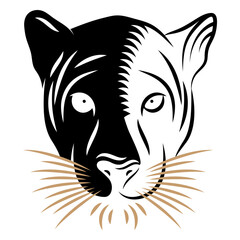 Cougar head duotone