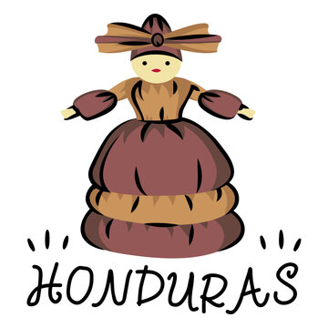 Tusa doll honduras illustration