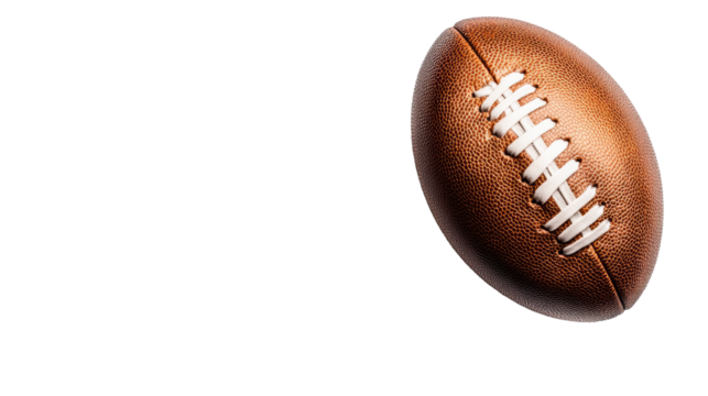 American Football Ball on Transparent Background - Powered by Adobe