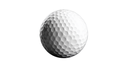 Golf Ball Isolated on Transparent Background
