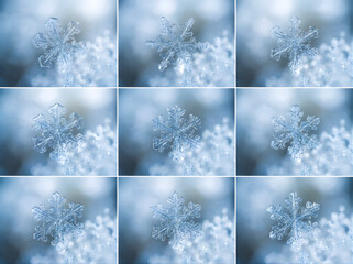 christmas background with snowflakes