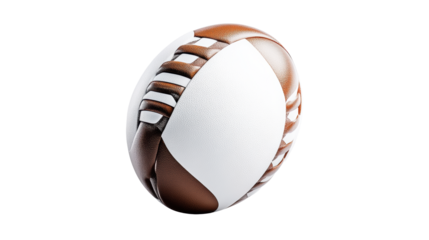 American Football Ball on Transparent Background