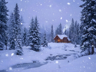 house in the mountains