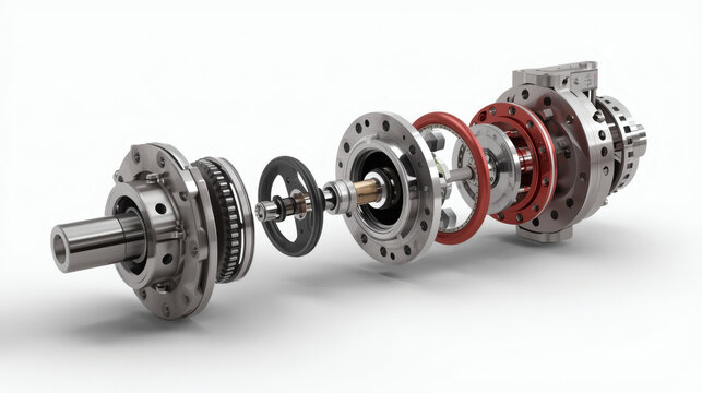 Hydraulic Pump Assembly with Bearings, Rotating Group, and Precision Housing Components