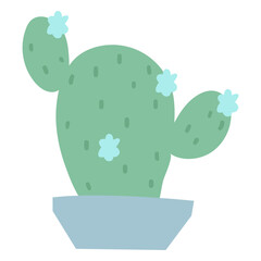 Cactus flower flat