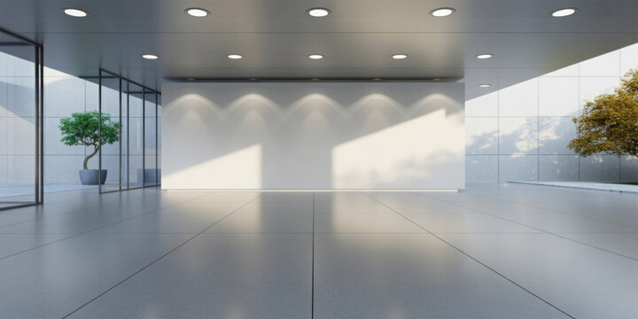 Modern office space with natural light featuring a minimalist design and a clean bright interior ideal for corporate branding and presentations