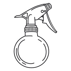 Hair spray bottle stroke