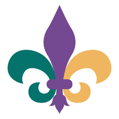 Fleur de lis carnival symbol