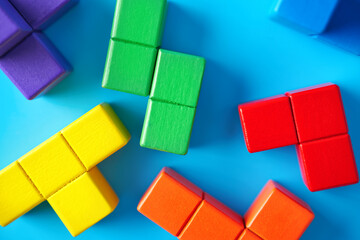 Jigsaw puzzle pieces symbolizing autism awareness