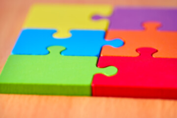 Jigsaw puzzle as a symbolic representation of autism
