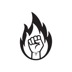 Fiery Fist: Symbol of Revolution
