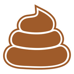 Simple poop stroke cut out