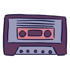 Cassette music doodle