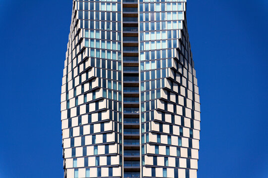 The tallest building in Scandinavia Karlatornet skycraper in Lindholmen, Gothenburg, Sweden, sunny day