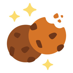 Chocolate chip cookies flat