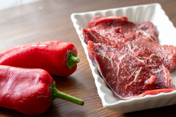 Close-Up of Raw Beef Steak
