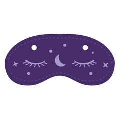 Naklejka premium Sleep mask flat