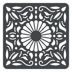 Sunflower nature papercut