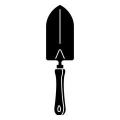 Garden trowel filled stroke