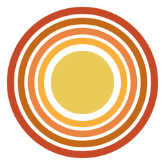 Sun circle shape gradient