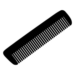 Hairdressers comb silhouette