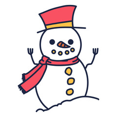 Winter snowman clothes