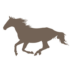 Fast horse silhouette element