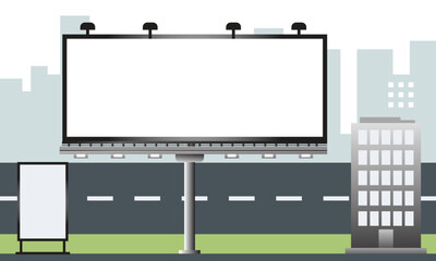 Billboard blank promotion corporate design template