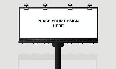 Billboard blank promotion corporate information design template