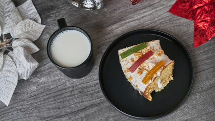 Mexican Holiday King’s Bread Close-Up